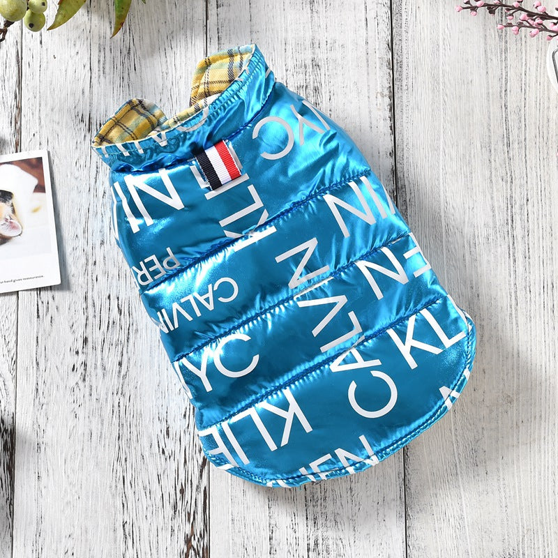 Manteau Chaud pour Chiens – Style Lettre Chic