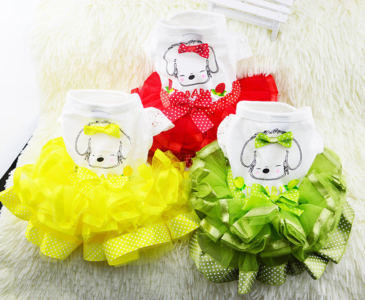 Robe Jupe Fruit pour Petit Chien & Chat – Tenue Chic et Légère