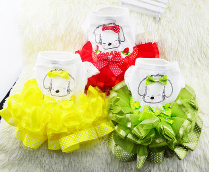 Robe Jupe Fruit pour Petit Chien & Chat – Tenue Chic et Légère