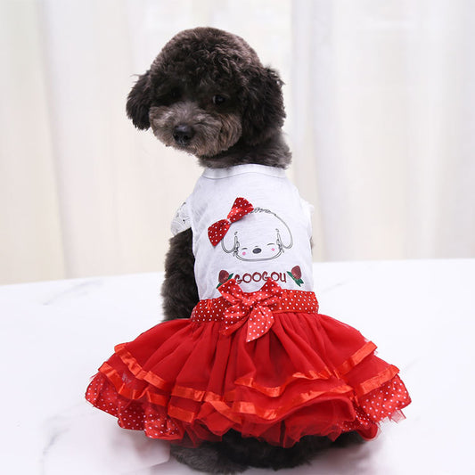 Robe Jupe Fruit pour Petit Chien & Chat – Tenue Chic et Légère