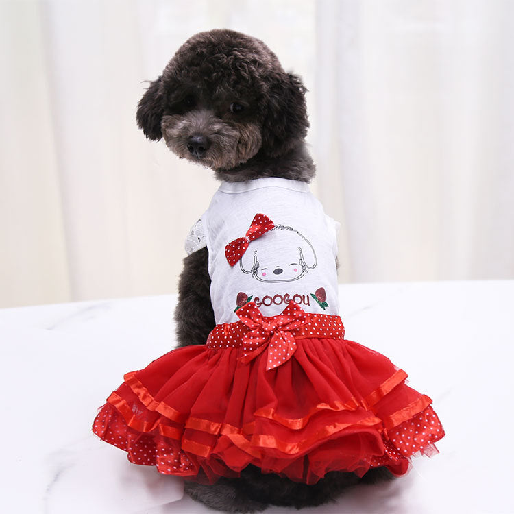 Robe Jupe Fruit pour Petit Chien & Chat – Tenue Chic et Légère