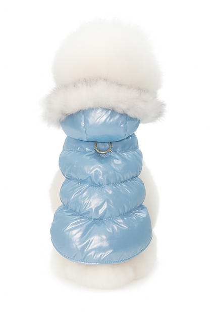 Veste d’Hiver Perlée pour Chiens – Douce, Chaude et Élégante