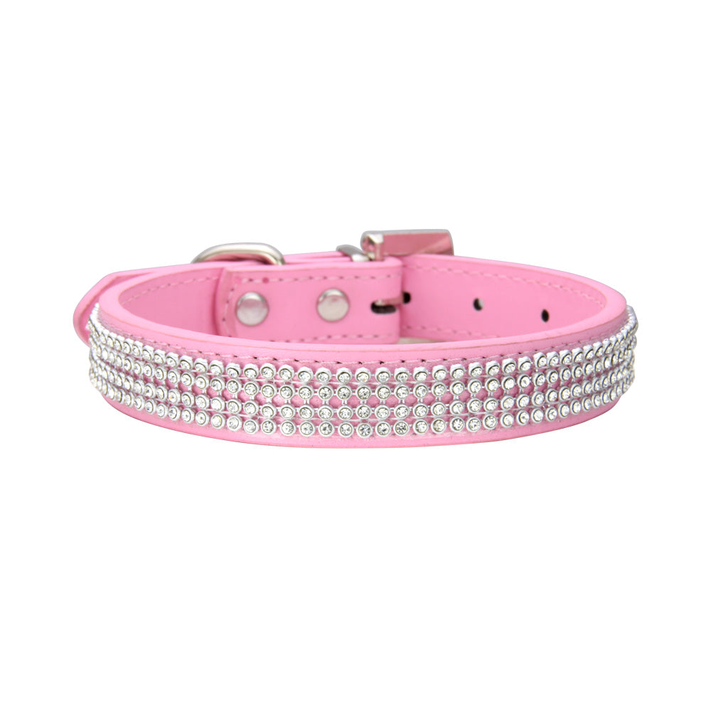Collier de luxe à strass pour chien et chat