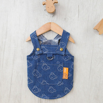 Robe en Jean Décontractée pour Petit Chien – Style Princesse