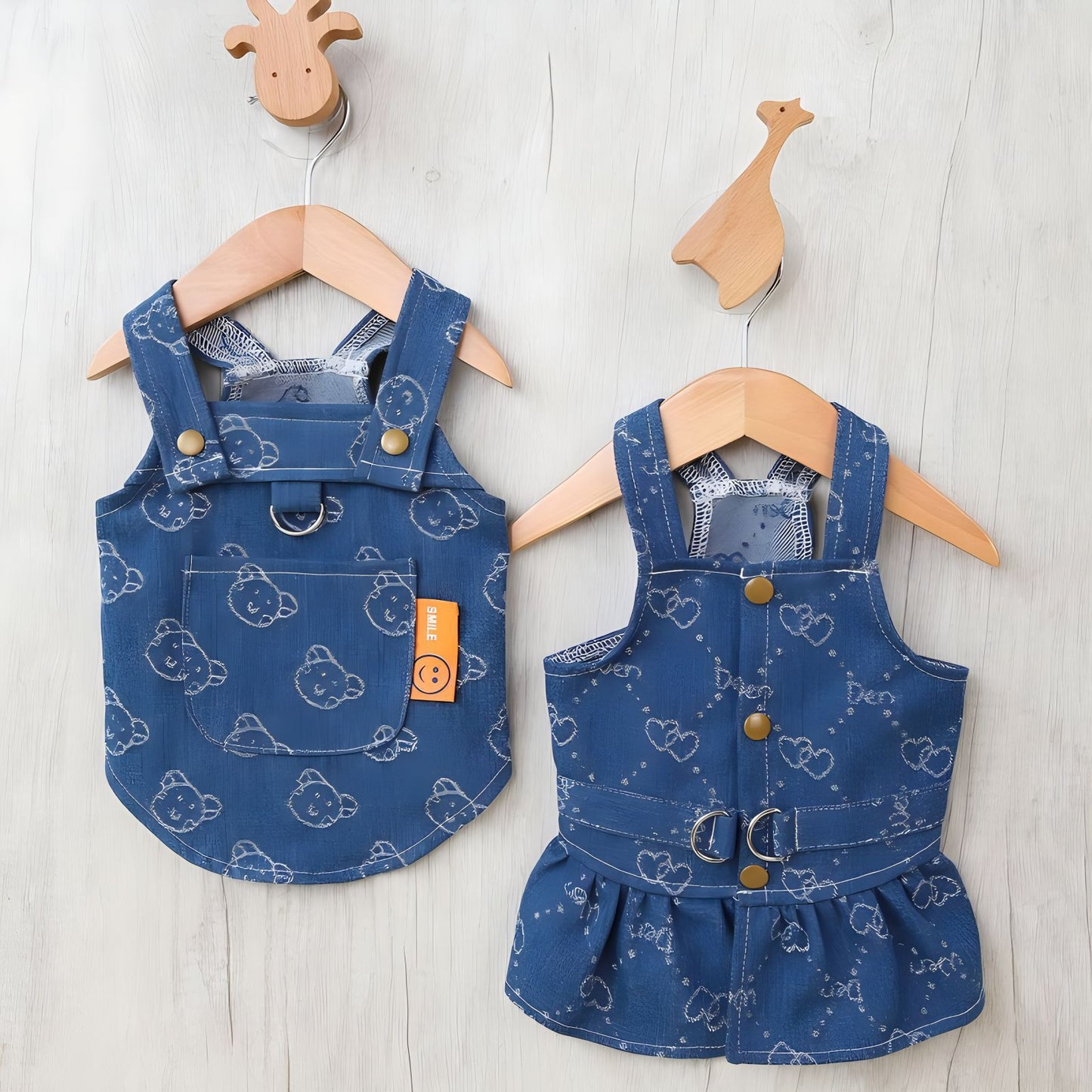 Robe en Jean Décontractée pour Petit Chien – Style Princesse