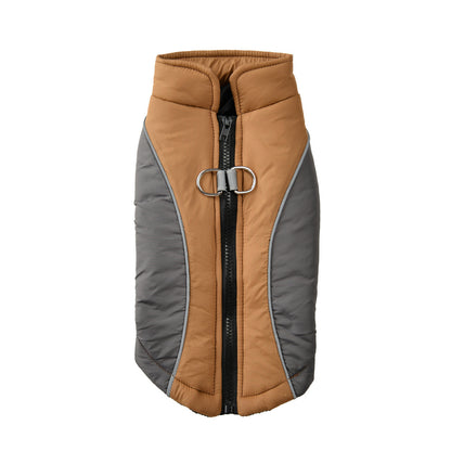Veste Hivernale Réfléchissante pour Chien – Chaude, Imperméable & Antidérapante avec Harnais Intégré