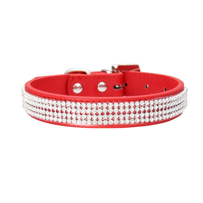 Collier de luxe à strass pour chien et chat
