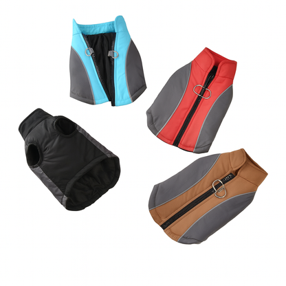 Veste Hivernale Réfléchissante pour Chien – Chaude, Imperméable & Antidérapante avec Harnais Intégré