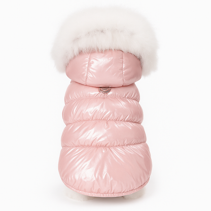 Veste d’Hiver Perlée pour Chiens – Douce, Chaude et Élégante