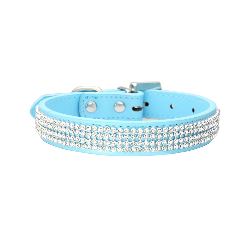 Collier de luxe à strass pour chien et chat
