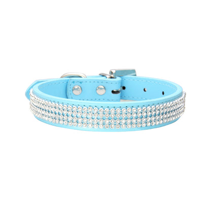 Collier de luxe à strass pour chien et chat