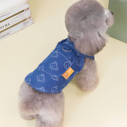 Robe en Jean Décontractée pour Petit Chien – Style Princesse