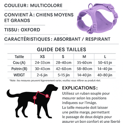 Harnais Tactique Imperméable – Poitrine & Dos – Anti-Morsure