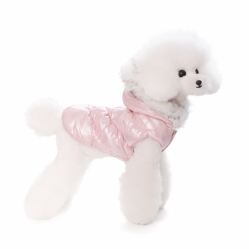 Veste d’Hiver Perlée pour Chiens – Douce, Chaude et Élégante