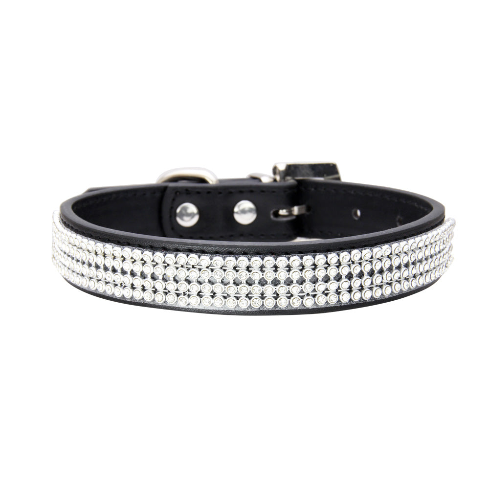 Collier de luxe à strass pour chien et chat