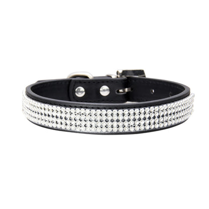 Collier de luxe à strass pour chien et chat