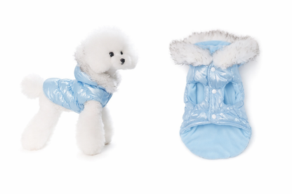 Veste d’Hiver Perlée pour Chiens – Douce, Chaude et Élégante