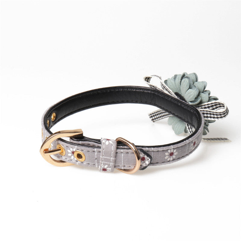 Collier pour Chien & Chat – Fleur Élégante