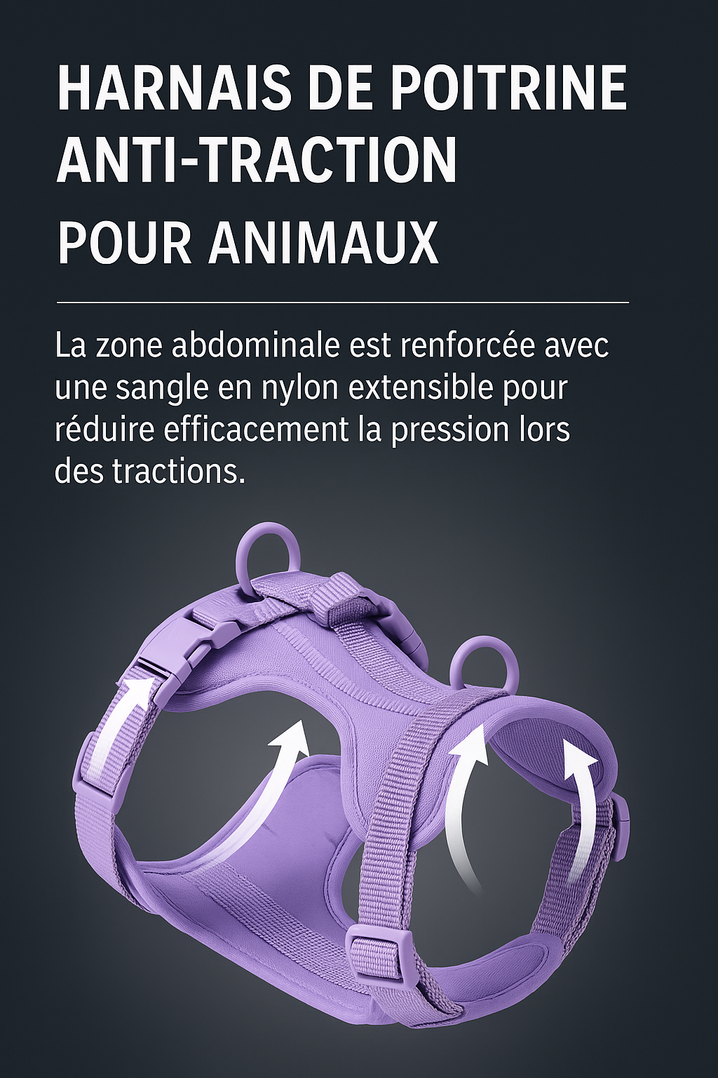 Harnais Tactique Imperméable – Poitrine & Dos – Anti-Morsure