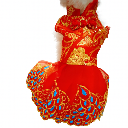Robe Traditionnelle Chinoise pour Chien – Style Tang Élégant