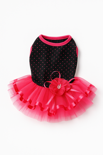 Robe princesse pour chien et chat – Pawmic™ tutu rose