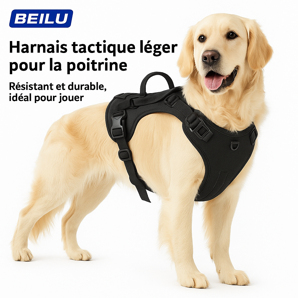 Harnais pour chien avec laisse intégrée – Anti-fuite