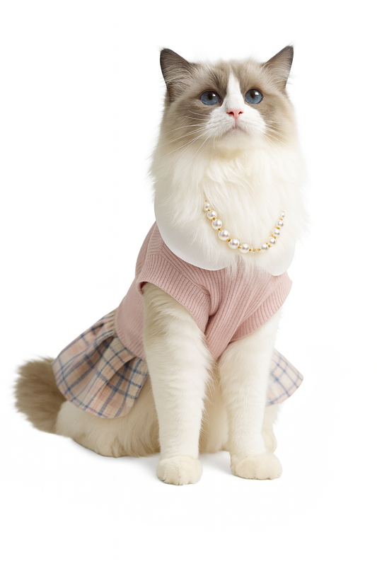 Robe Tartan pour Chiens et Chats – Style Élégant & Confortable