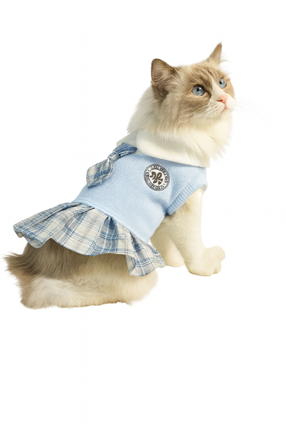 Robe Tartan pour Chiens et Chats – Style Élégant & Confortable