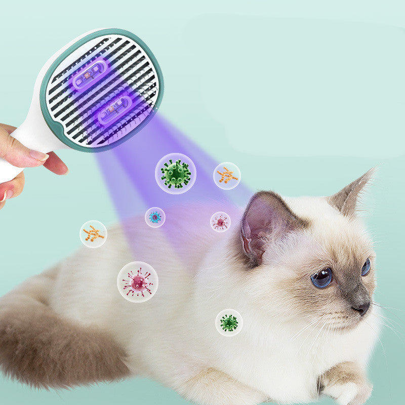 Brosse de Toilettage Désinfectante pour Chats et Chiens – Nettoyage & Retrait des Poils