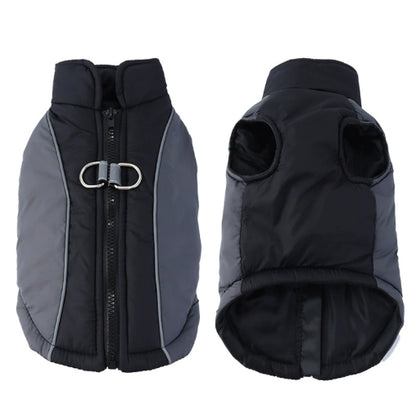 Veste Hivernale Réfléchissante pour Chien – Chaude, Imperméable & Antidérapante avec Harnais Intégré